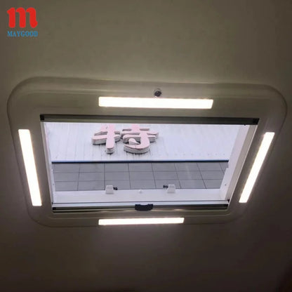 Hot Selling 500x500mm Modified Car Roof Window and Motorhome RV Skylight with LED Light