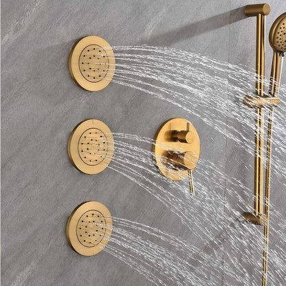 Bathroom Shower System Suit Showers Set Full Shower Faucet Bath Sets Bathtub Rain Brass Stainless Steel OEM Modern Contemporary