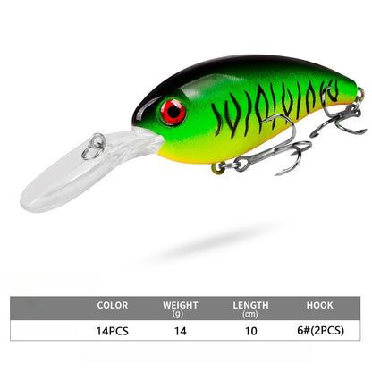 Hot Sale 14g/10cm Multiple Colors Swing Bait Seawater Freshwater Fishing Bait Artificial Simulation Swimming Bait