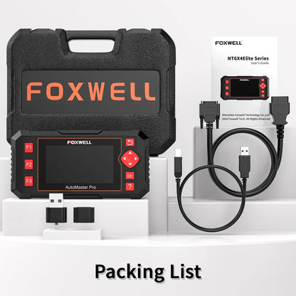 FOXWELL NT604 Elite OBD2 Auto Scanner ABS SRS Engine Transmission Code Reader OBD 2 Live Data Car Diagnostic Tool Free Update