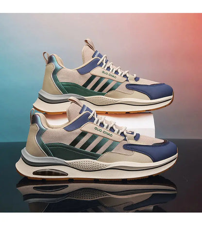 2022 Summer Fashion New Design Male Running Sports Shoes PU Mesh Breathable Sneakers for Men