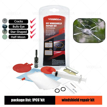 Car Windshield Repair Kit DIY Window Repair Tool Windscreen Glass Scratch Crack Restore Renewal Window Screen Polishing