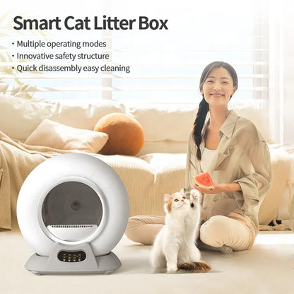 Factory Cat Product Color OEM  Gary Automatic Cat Litter Box Cat Litter Box Self Cleaning Automatic  Kattentoilet Met Camera