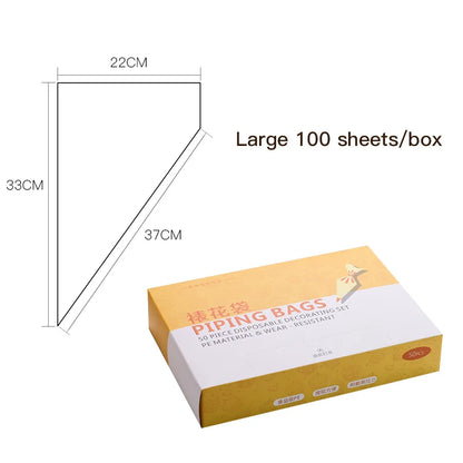 Disposable Plastic Piping Bag for Cake Decorating Fancy Dessert Tools From Factory In-Stock