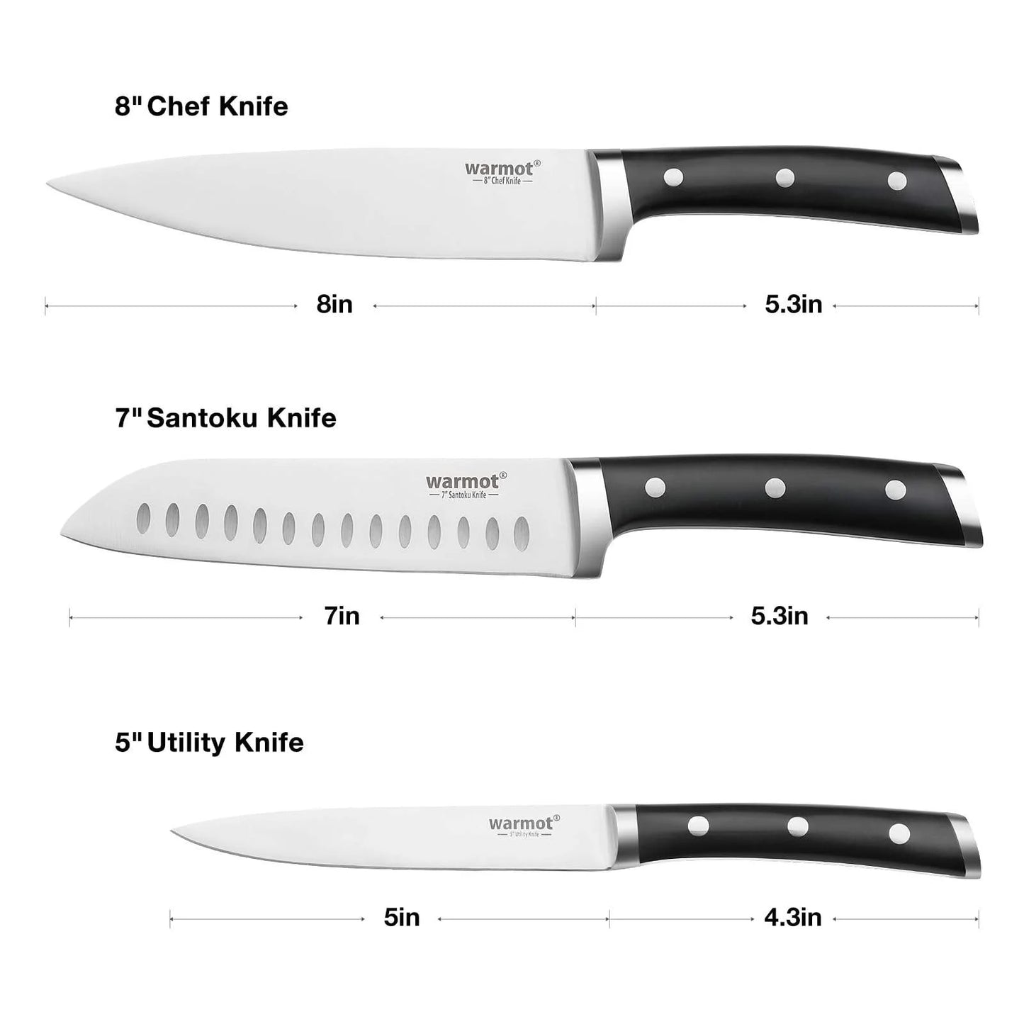 Style Competitive Price Kitchen Knives Wholesale - Stainless Steel Sets