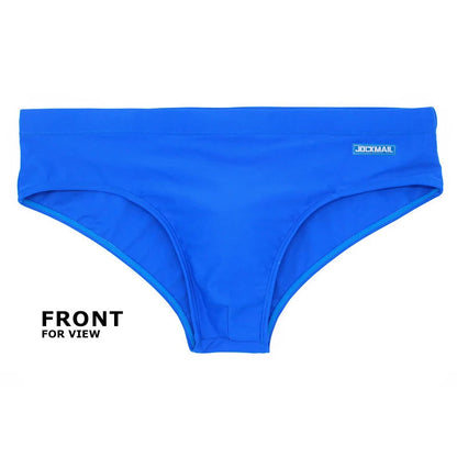 Drawstring Non-slip Solid Color Low-rise Removable Padded Casual Men's Briefs Swim Shorts Underwear