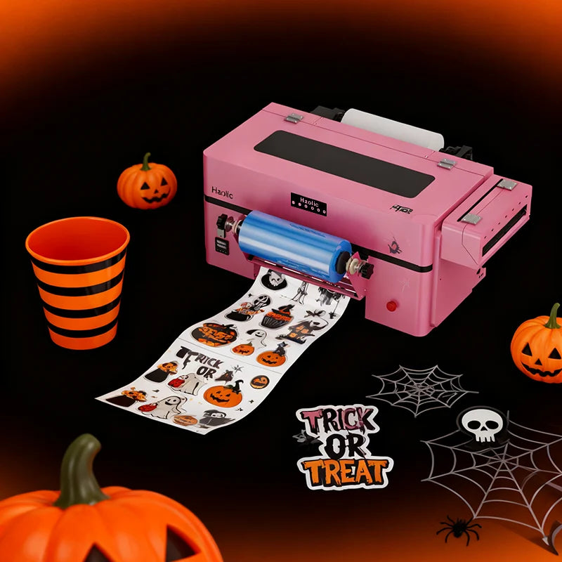 Haolic Automatic UV DTF Roll-to-Roll Printer Machine New 1 Year Warranty UV Ink Long-Term Use Durability