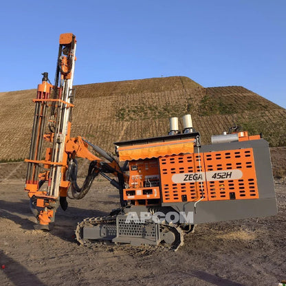 Mine Drilling Rig With diesel Compressor ZEGA 452H Drilling Hole 90mm 138 mm DTH Hammer 4 Inch Blast Mining Drilling Rig Vialvv