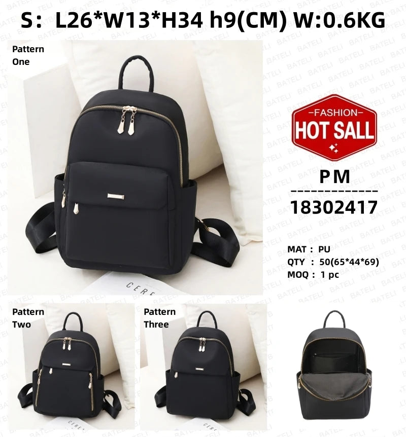 2026 Girls Lightweight Polyester Backpack Large Capacity New Trendy Versatile Casual Neutral  Material