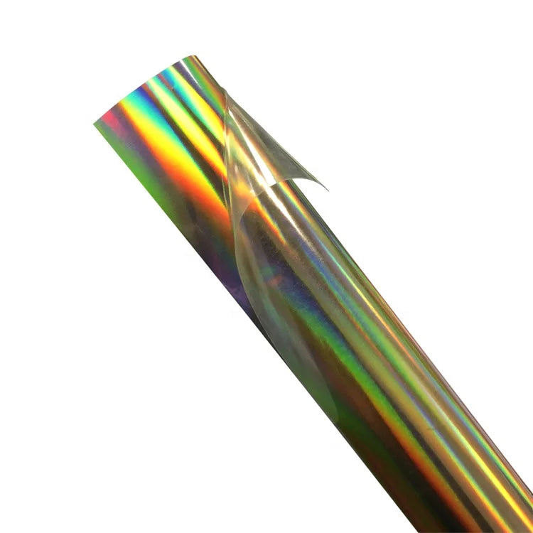 DETU Holographic HTV for Clothing Rainbow Reflective Heat Transfer Vinyl Flex Htv for Plotter Color Heat Transfer Printing