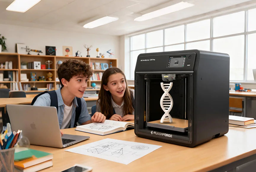 Flashforge 3D Adventurer 5M Pro Auto-Leveling AI Kids-Friendly FDM 3D Printer Machine USB Used for PLA Prototyping Modeling