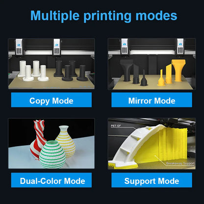 MD-400D+ High Speed 300mm/s EU Warehouse 24 Hours Fast Delivery Cheap Shipping Cost Idex Tpu 3d Printer for Phone case