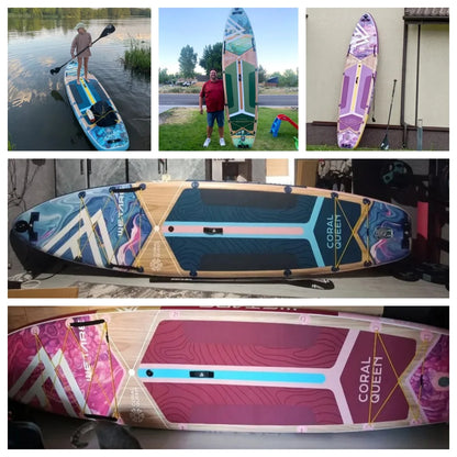 Overseas Spot Hot Selling Inflatable SUP 11'6''*35''*6'' Heat Sealing Technology Stand up Paddle Board for Waterplay Surfing