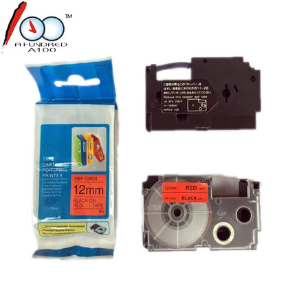 Compatible XR12YW XR12GN XR12GD XR12SR 12mm Label Tape Cartridge for Casio Printer