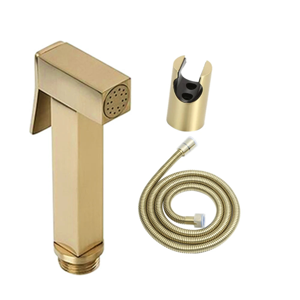 Brushed Gold Bidet Sprayer Handheld Bidet Sprayer Kit