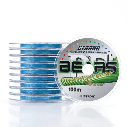 8 Strands Multicolor  1000m PE Fishing Line Super Strong  BRAIDED FISHING LINE