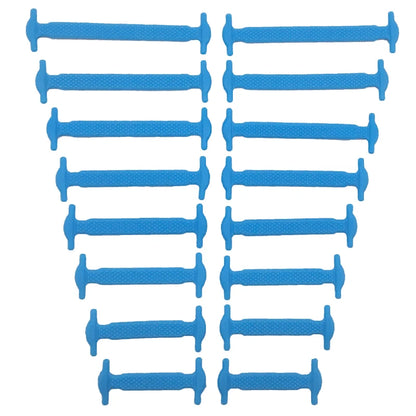 16pcs/lot Silicone Shoelaces No Tie Shoelaces 12 colors Elastic Lace Shoelace Creative Lazy Silicone Laces Rubber Lace