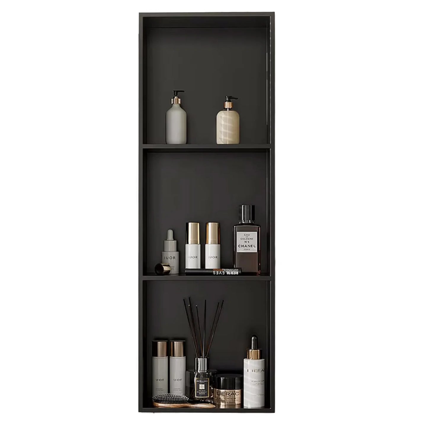 High Quality Reusable Stainless Steel Shower Room Shelf Modern Corner Mounted No Nailing Required-Wall-Mounted Bathroom Shelf