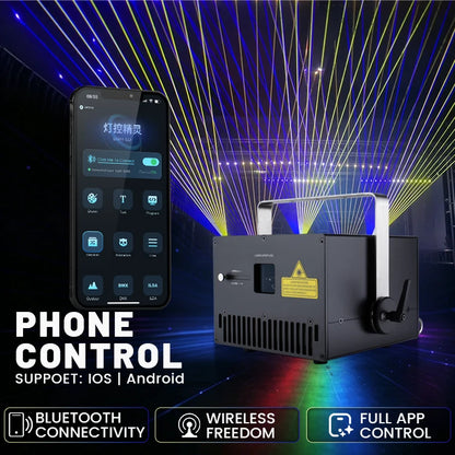 USA Warehouse iPhone Control 10w Rgb Laser Light Ktv Dj Laser Beam Lights for Parties Disco Dj Laser Light High Quality Light