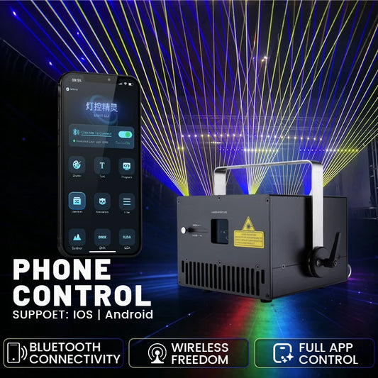 USA Warehouse iPhone Control 10w Rgb Laser Light Ktv Dj Laser Beam Lights for Parties Disco Dj Laser Light High Quality Light