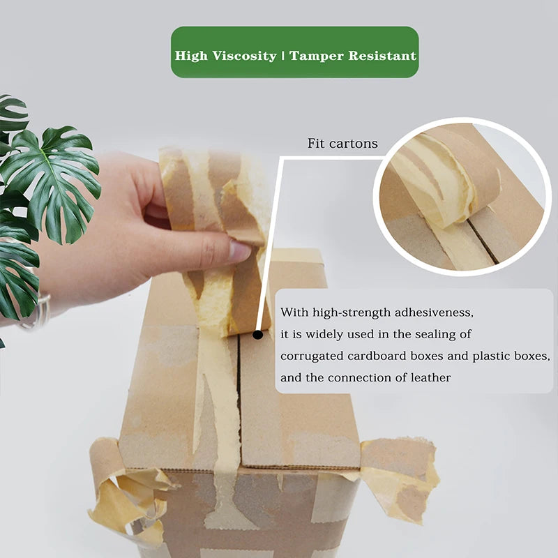 Wholesale Factory Custom PE Eco-Friendly Degradable Self Adhesive Packaging Kraft Paper Packing Tape
