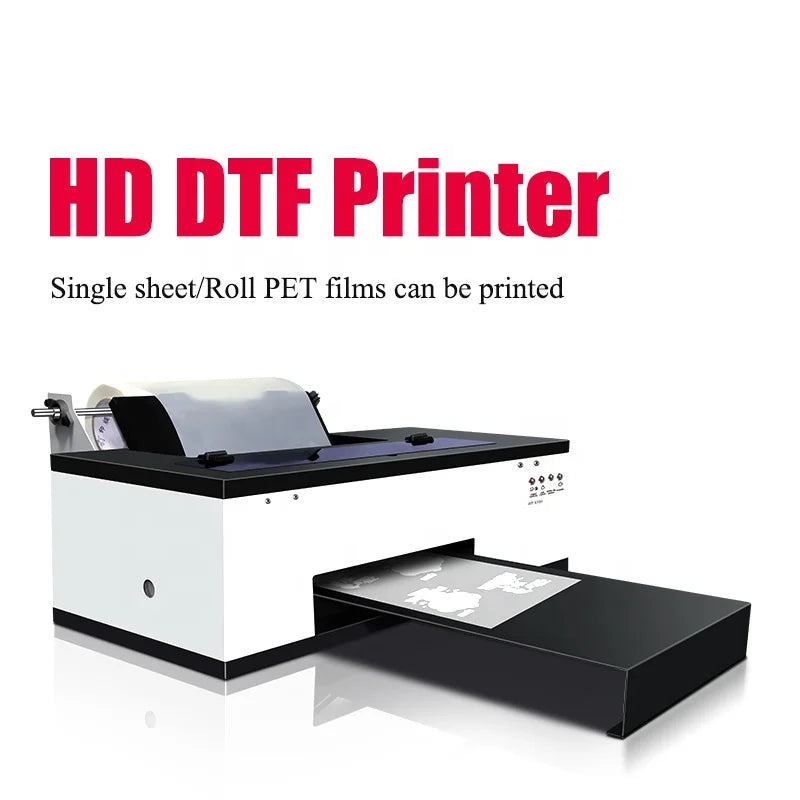 RUICAI Hot Sell 30cm A3 Dtf Printer Desktop L1800 1390 Printhead Dtf Printer for PET Film T-Shirt Printing