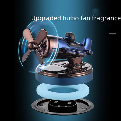 Paper Airplane Fighter Air Freshener Perfume Solar Powered Car Dashboard Essential Oil Holder Liquid Freshener for Vehicles