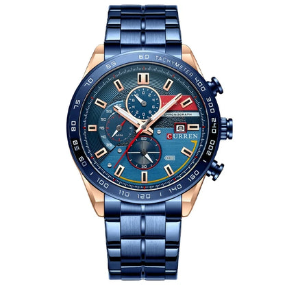 Montre Homme Curren 8410 Original Brand Fashion Men Wrist Quartz Watches Luxury Chronograph Watch