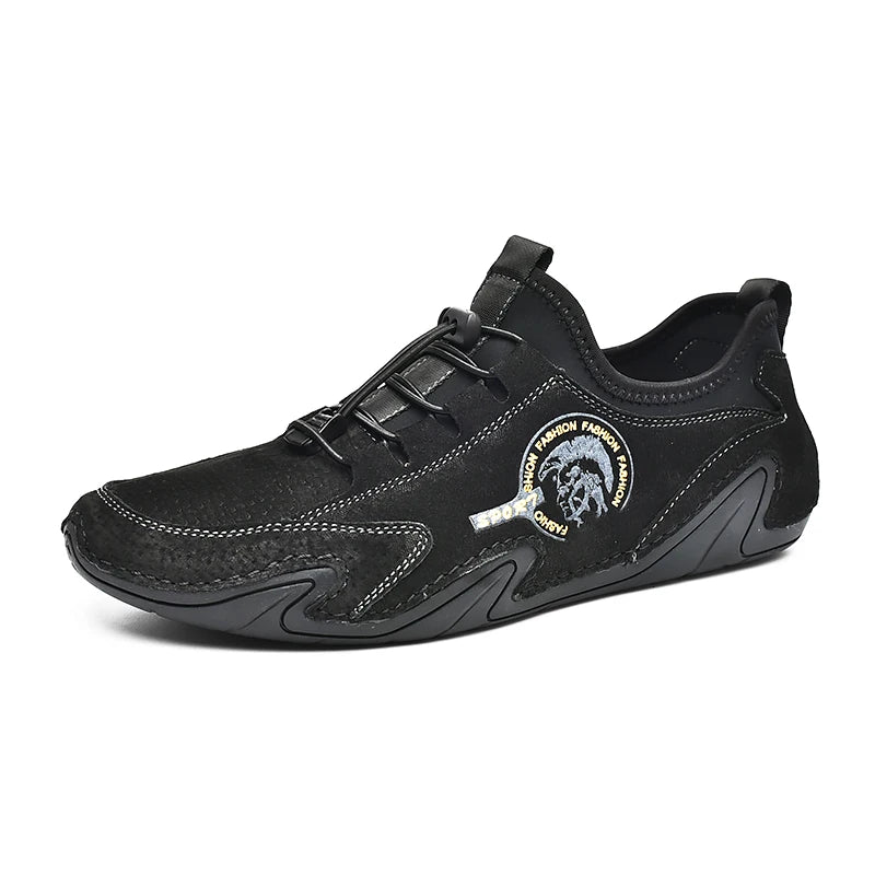 Wholesale Fancy Octopus Shape Men Casual Leather Loafer Slip on Shoes