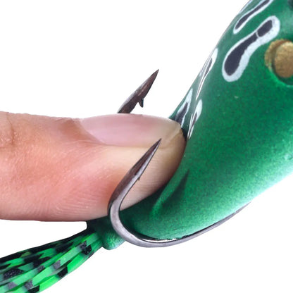Hengjia Topwater Wobblers Fly Fishing Artificial Insect Soft Lures Frog Fishing Lures