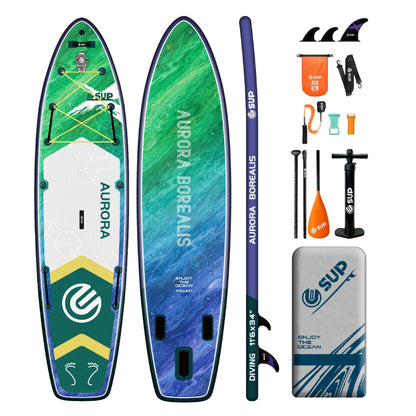 ESUP 350 extra Wide  Inflatable Paddle Board for Beginner  US Warehouse 430 Lbs Capacity Stand up Paddleboards  for Family