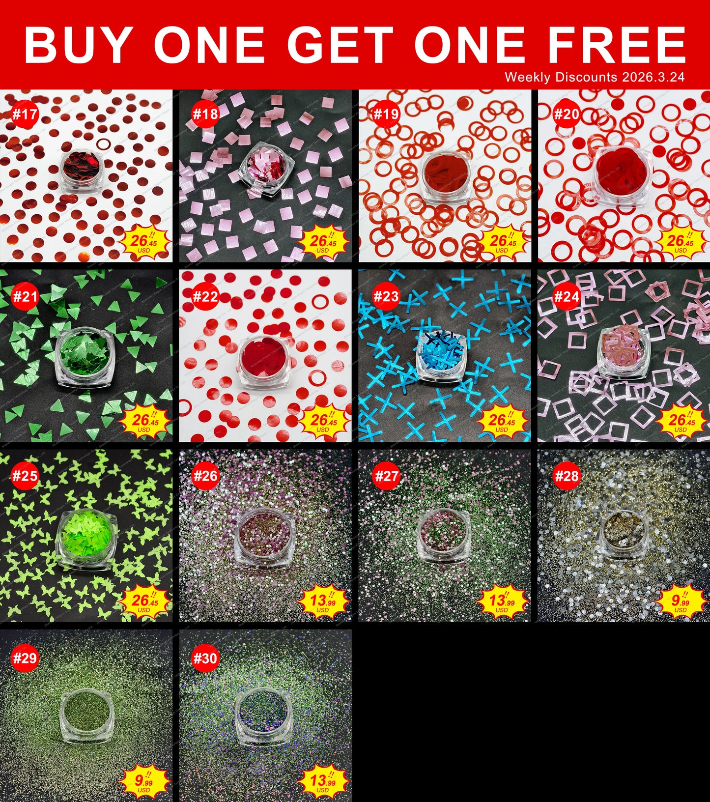 Buy 1 Get 1 Free Factory Direct butterfly Glitter for Crafts Nail Art  Bulk  Glitter Supply for Nails & Resin