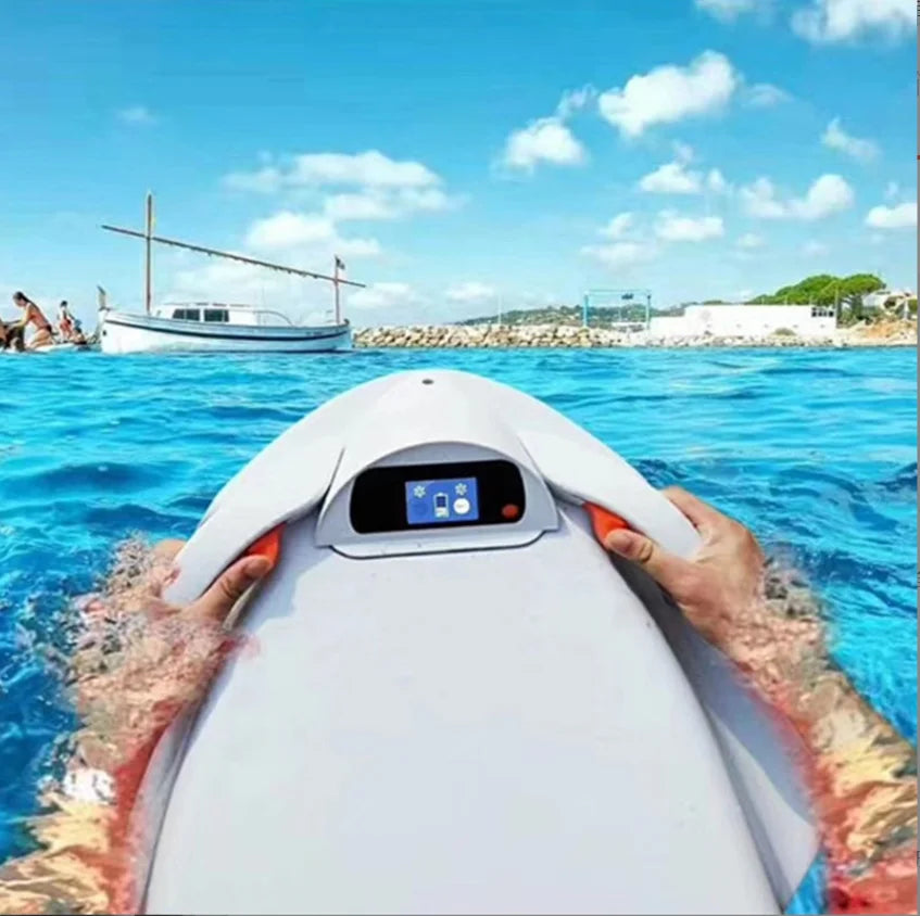 Mini Electric ABS Surfboard Intelligent Swimming Buoy Power Float Board Water Propeller Jet Scooter Bodyboard for Ocean Waters