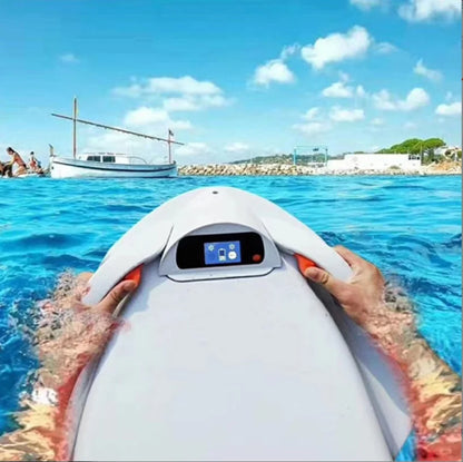 Mini Electric ABS Surfboard Intelligent Swimming Buoy Power Float Board Water Propeller Jet Scooter Bodyboard for Ocean Waters