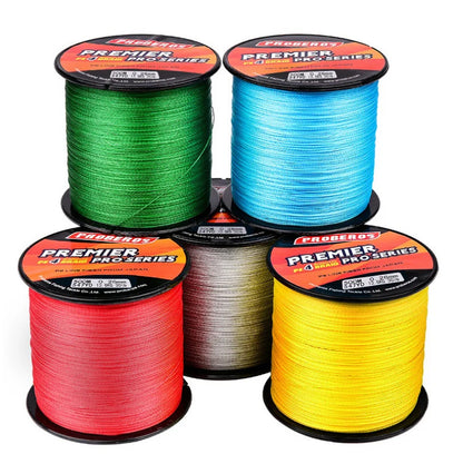Proberos Colorful 4 Stands Braid Fishing Line 500m 100lb Pe Strong Fishing Line