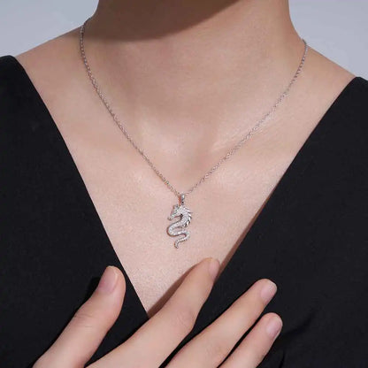 Custom Year of the Horse VVS Moissanite Pendant Necklace 925 Silver Platinum Plated Luxury Fine Jewelry Necklace for Women