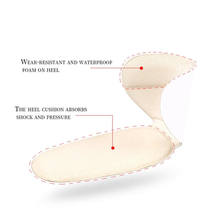 2 1 Self-Adhesive Sponge Heel Cushion Inserts Soft Heel Grips Liners Loose Shoes Preventing Slipping Toecap Protection Model