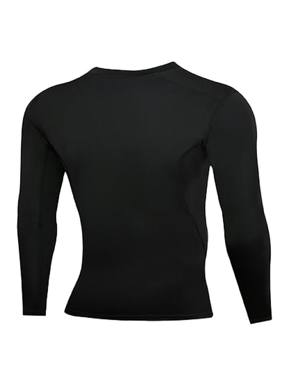 USA Warehouse 2 Pack Men's Thermal Underwear Shirts Compression Fleece Lined Long Sleeve Athletic Base Layer Cold Weather