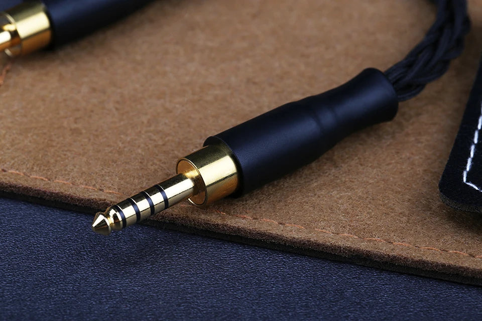 OPENHEART 8 Core High Purity Silver 4.4mm Balanced Male to 4.4mm Balanced Male Audio Adapter Cable 4.4 Male to Male Adapter