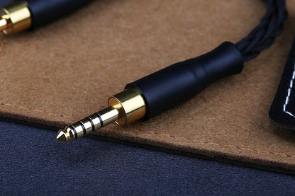 OPENHEART 8 Core High Purity Silver 4.4mm Balanced Male to 4.4mm Balanced Male Audio Adapter Cable 4.4 Male to Male Adapter