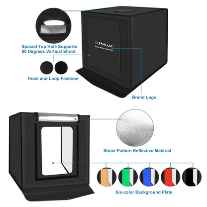 PULUZ 40cm Foldable Lighting Tent Kit Popular Wholesale Photo Studio for Softbox with Free Background Photo Studio Accessories