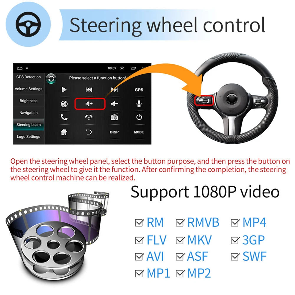 Carplay Android Auto OBD2 DSP GPS Reversing Aid RGB Amplifier Car Radio for Avensis 2009-2015 Car Head Unit Fast Shipping