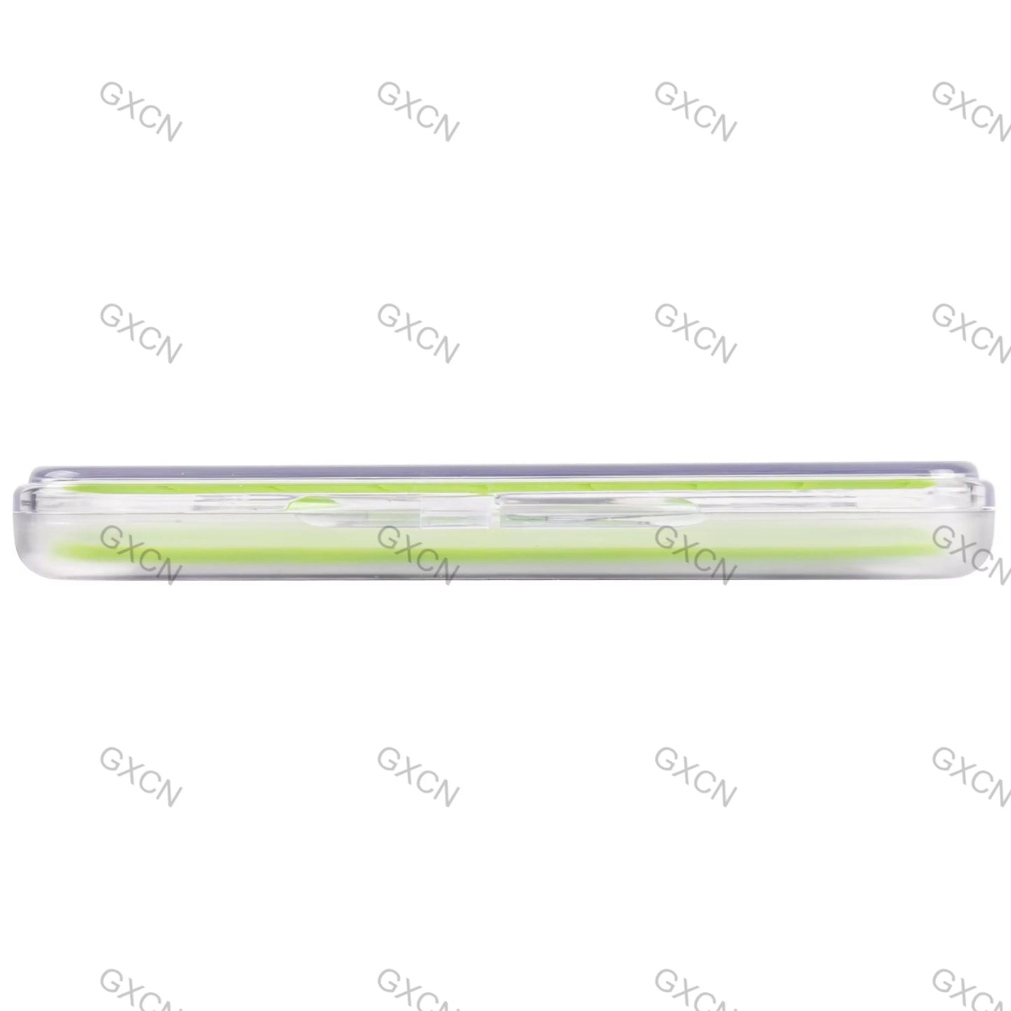 Ultra Slim Fly Fishing  Fly Box Flies Silicone Case Plastic Pocket Clear Lid Easy Slit Green Small Vest