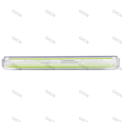 Ultra Slim Fly Fishing  Fly Box Flies Silicone Case Plastic Pocket Clear Lid Easy Slit Green Small Vest