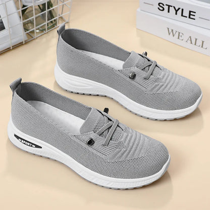 Fashion New Design Women's Shoes Casual Sports Walking Flying Weaving Shoes Women's Running Shoes