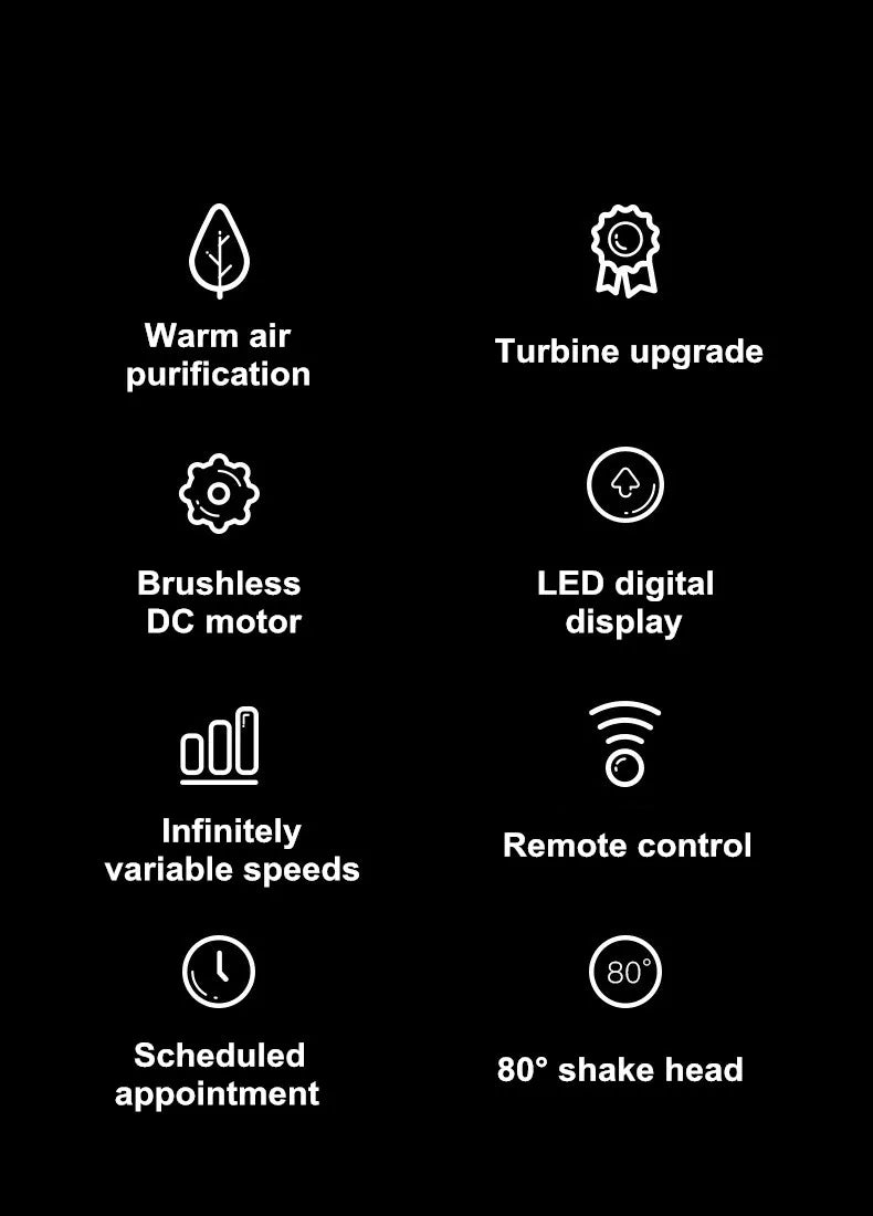 46 Inch Fan Hot And Cold Wind Smart Standing Fans Floor Fan For Home Tower Silent Remote Control Air Circulator Cooling Fan