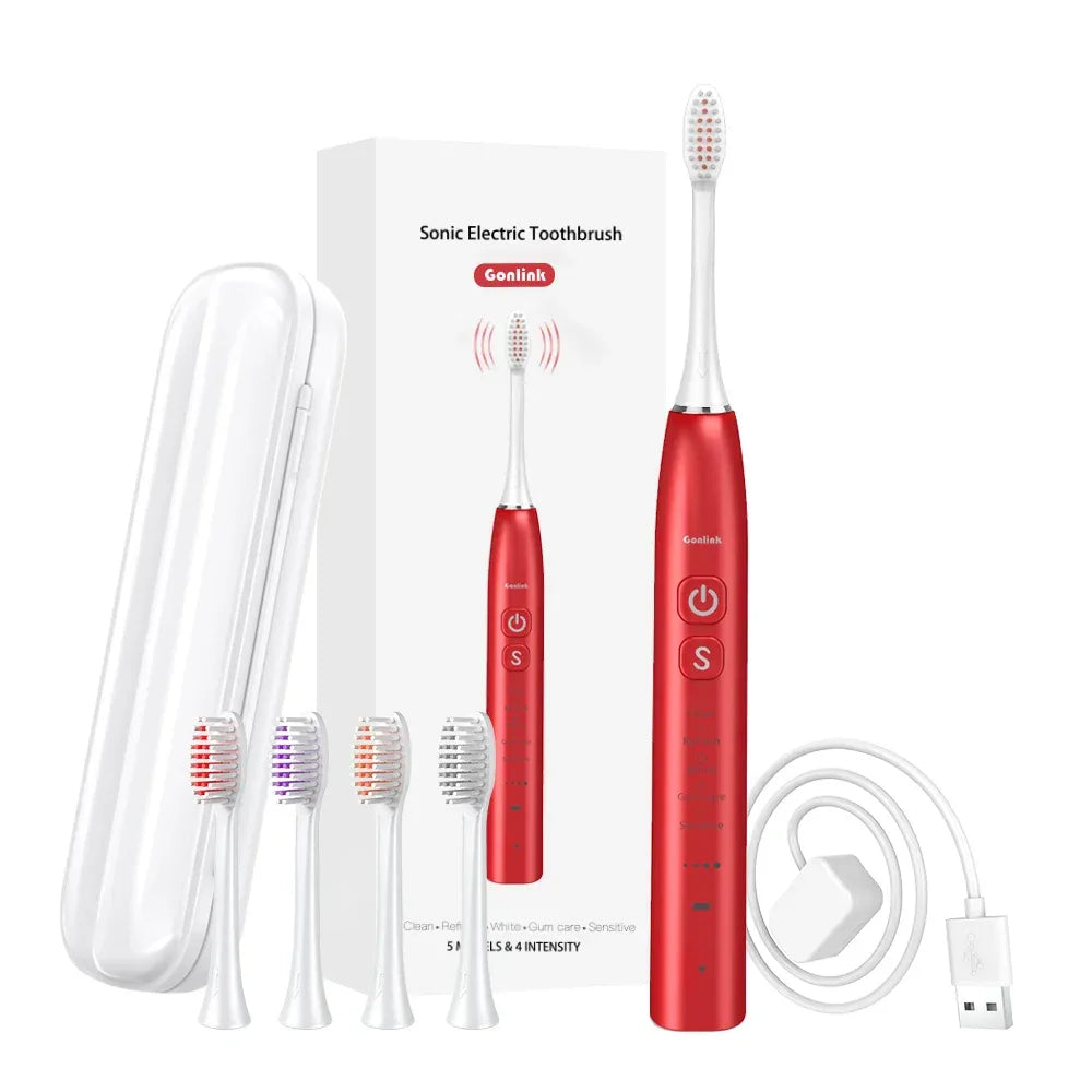 Best IX7 Private Label Tooth Brush Inductive Wireless Charging With Travel Case Rechargeable Smart Sonic Electric Toothbrush