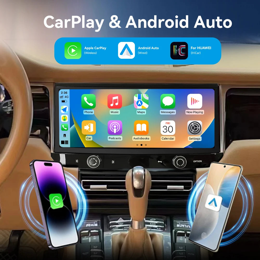 12.3 Inch Carplay for Porsche Macan 2014-2016 Car Radio Multimedia Auto Wireless HD Touch Screen GPS Navigation Head Unit