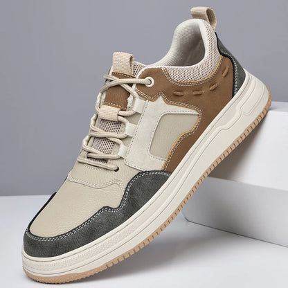 Men's Skateboarding Shoes Sneakers Skate Shoes Leather Sport Low-top Lace up Flats Retro  Casual Leisure Spring Autumn Fashion