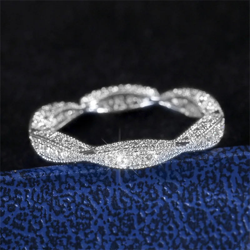 H300 Women's 18K Solid Gold Diamond Ring Round Brilliant Cut Natural G Color Classic Engagement Jewelry